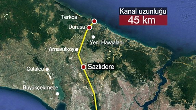 Son dakika: Kanal İstanbul'un güzergahı belli oldu