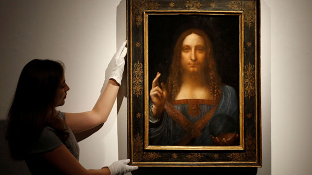 Leonardo da Vinci'nin 'Salvator Mundi' tablosu 450 milyon dolara satıldı