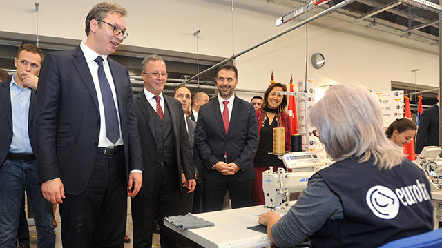 Sırbistan Cumhurbaşkanı Vuçiç'ten Eurotay'a ziyaret
