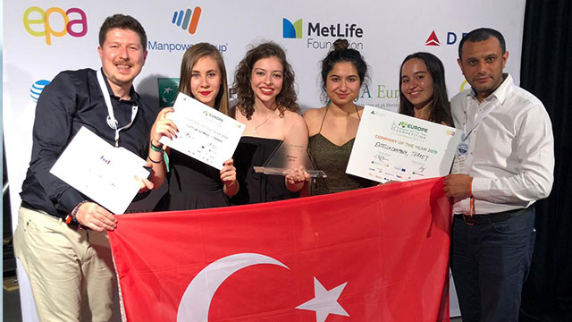 Liseli girişimciler 'Avrupa Şampiyonu’ oldu