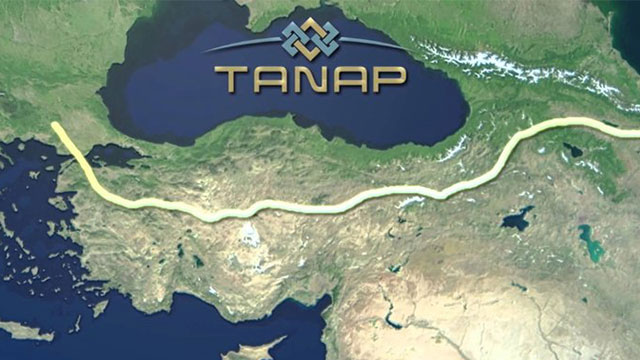 TANAP'tan Türkiye'ye gelen gaz 3 milyar metreküpü geçti