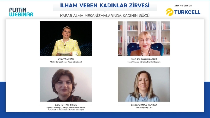 Turkcell ana sponsorluğundaki Platin Webinar'da ‘İlham Veren Kadınlar' buluştu