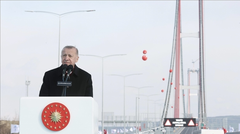 Cumhurbaşkanı Erdoğan, 1915 Çanakkale Köprüsü Açılış Töreni'nde konuştu