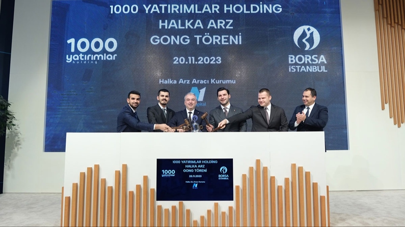 Borsa İstanbul'da gong, 1000 Yatırımlar Holding için çaldı