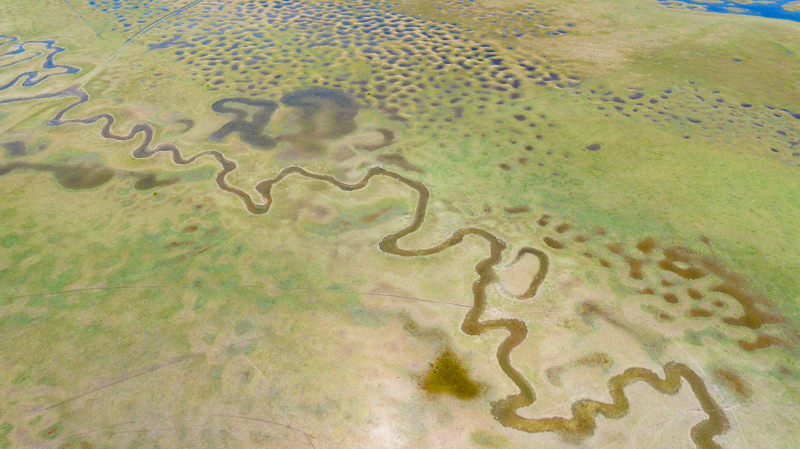 Yeşilin içinde kaybolmak isteyen tatilcilerin öncelikli gezi rotasında yer alan Karagöl Yaylası'ndaki menderesler ve merada yer alan çukurlar, son dönemde artan yağışların ardından suyla doldu.