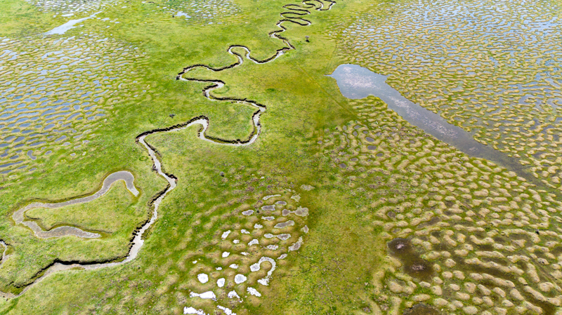 "Doğa harikası, farklı bir görüntü elde ediliyor. Menderesler de yaklaşık bir ay gibi suyla dolu durabiliyor. Mendereslerin yaklaşık 2 kilometre kadar uzunluğu var. <p><br></p><p>Gölcüklerin de yarım metreden 5 metreye kadar genişlikleri var. İçi suyla doluyor ve vatandaşlar aralarında labirent çizer gibi yürüyüş yapıyor. Bu esnada yukarıdan hem dronla hem de normal fotoğraf makinesiyle fotoğraf çekiliyorlar."</p>
