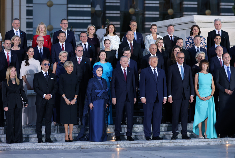 Cumhurbaşkanlığı Külliyesi'ndeki yemek, basına kapalı gerçekleşti.