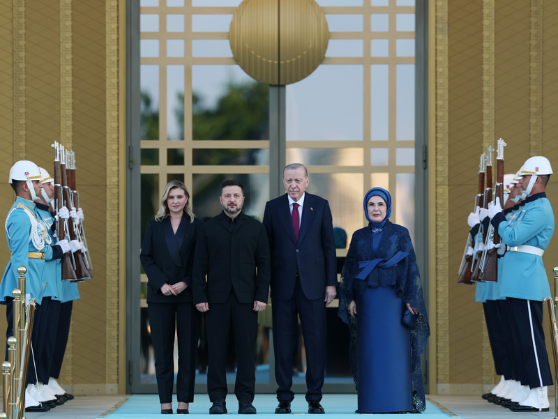 Ukrayna Devlet Başkanı Volodimir Zelenskiy ve eşi Olena Zelenska