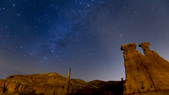 Narman Peribacaları'nda muhteşem yıldız şöleni