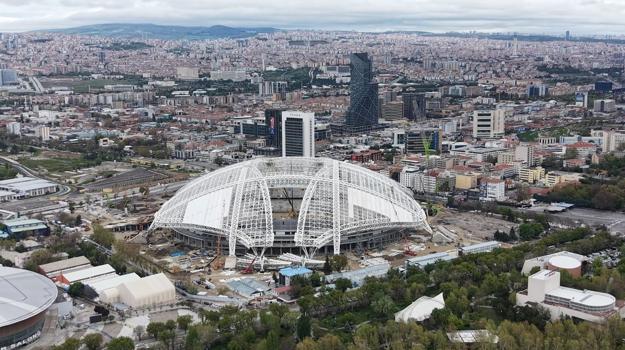 Başkentin yeni stadyumu: Havadan böyle görüntülendi