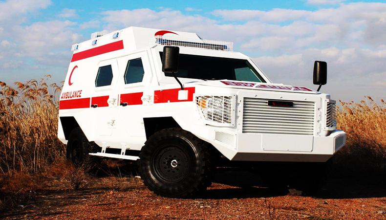 Zırhlı ambulans görücüye çıkıyor