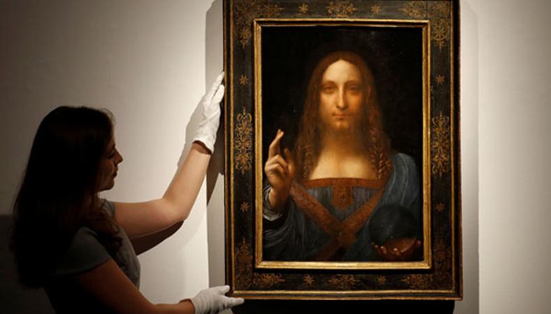 Leonardo da Vinci'nin 'Salvator Mundi' tablosu 450 milyon dolara satıldı