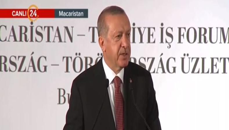 Cumhurbaşkanı Erdoğan Türkiye-Macaristan iş forumunda konuştu
