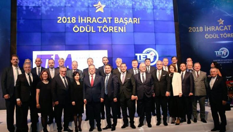 Elektrik-elektronikte ihracat liderleri ödüllerini aldı