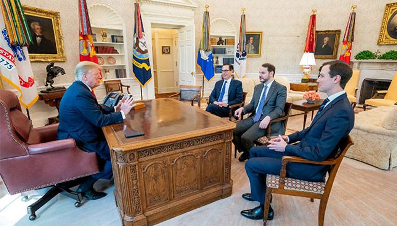 Bakan Albayrak ABD Başkanı Donald Trump'la görüştü