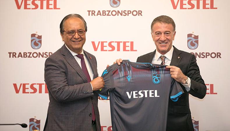 Trabzonspor'un forma göğüs sponsoru Vestel oldu