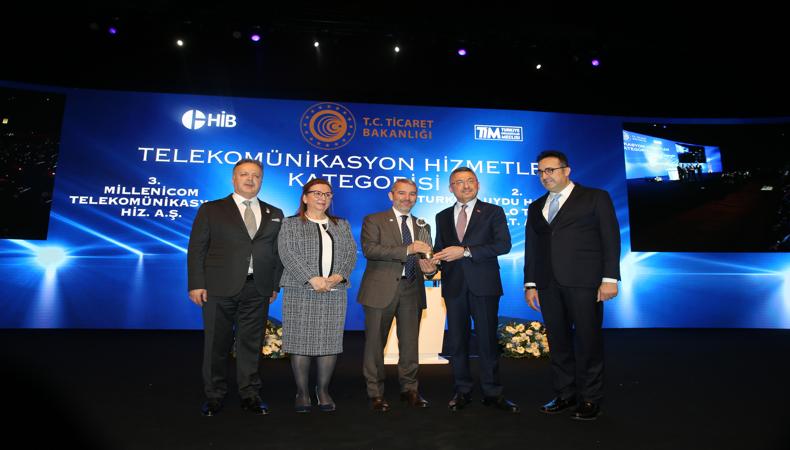 Millenicom, hizmet ihracatı alanında en iyi üç şirketten biri oldu