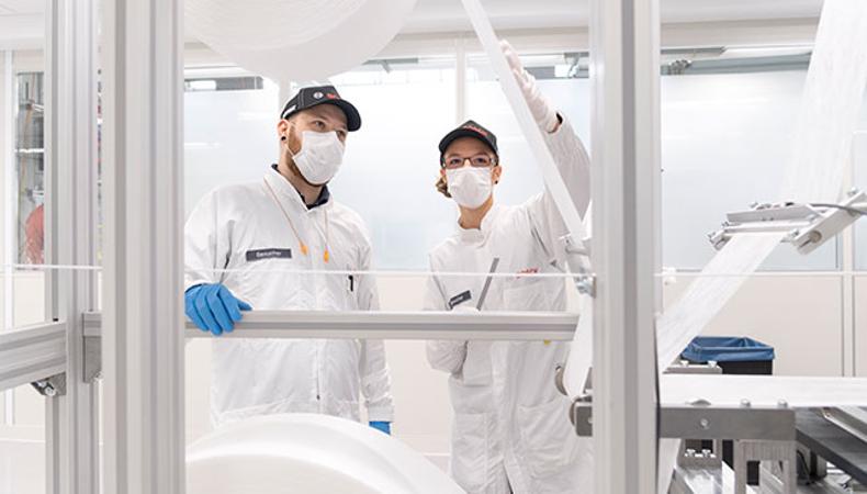 Bosch, tam otomatik maske üretim hattını hayata geçirdi