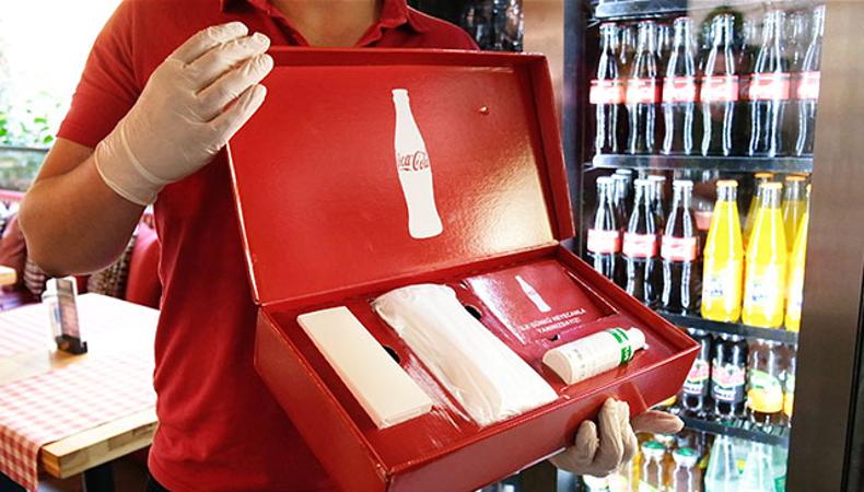 Coca-Cola’dan kafe ve restoranlara hijyen kiti desteği