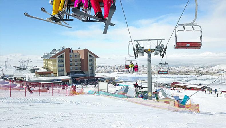 Erzurum Havalimanı kış turizmine hazır
