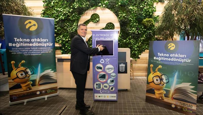 Turkcell 6,5 ton tekno atığı eğitime dönüştürdü