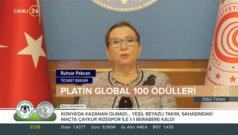 Pekcan: Ülkemiz için 'dijital ekonomiye adaptasyon' kritik önem arz eden bir konu olmaya devam edecek