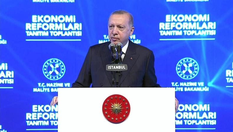 Cumhurbaşkanı Erdoğan, ekonomi reform paketini açıkladı
