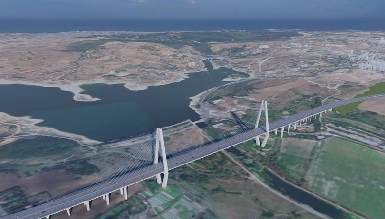 Kanal İstanbul'da ilk köprü inşa ediliyor