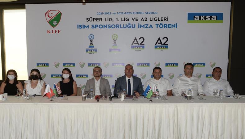KKTC Süper Lig ve 1'inci Lig'in isim sponsoru, Aksa Enerji oldu