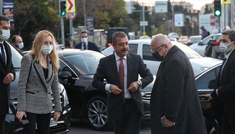 TCMB Başkanı Kavcoğlu, bankacılarla bir araya geldi