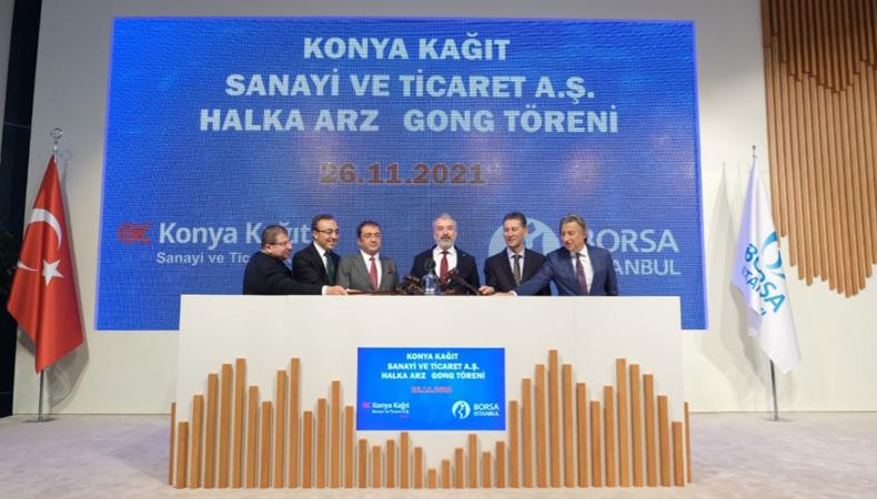 Borsa İstanbul'da Gong, Konya Kağıt için çaldı
