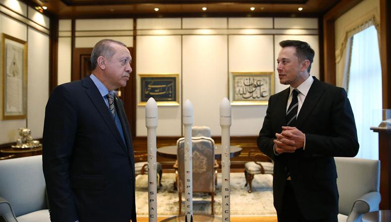 Cumhurbaşkanı Erdoğan, Elon Musk ile görüştü