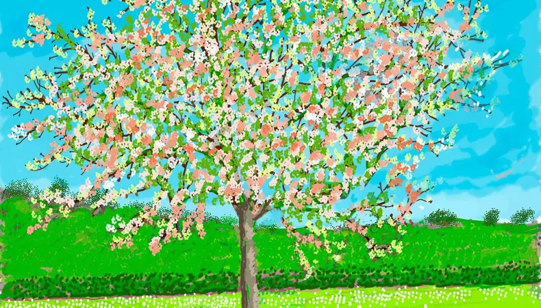 Zamanımızın en önemli ve yaratıcı sanatçılarından biri olarak kabul edilen David Hockney'nin eserleri, Baharın Gelişi, Normandiya, 2020 sergisi ile ilk defa Türkiye'ye geliyor.