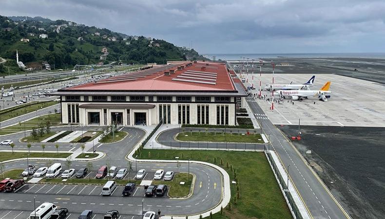 Rize-Artvin Havalimanı'nda 3 ayda 196 bin 826 yolcu trafiği gerçekleşti