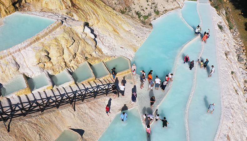 'Giresun'un Pamukkale'si' iki ayda 60 bini aşkın ziyaretçi çekti