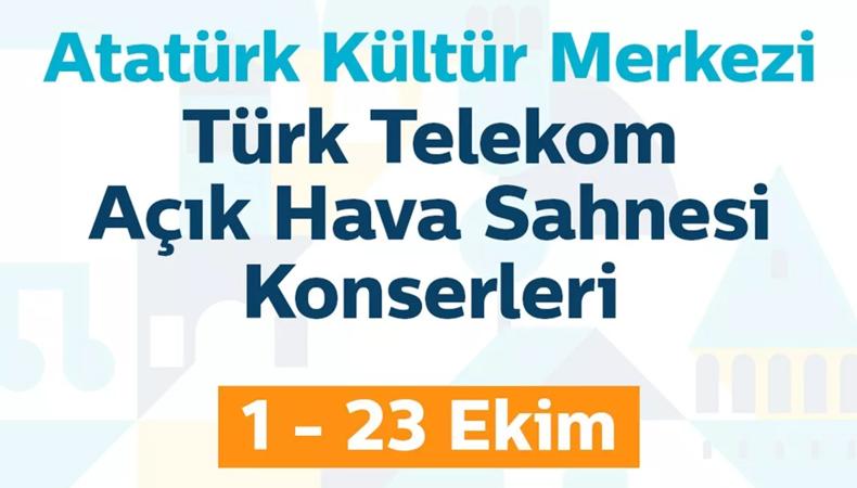 ‘Beyoğlu Kültür Yolu Festivali' Türk Telekom Açık Hava Konserleri ve Türk Telekom Prime Açık Hava Sinema Günleri başlıyor