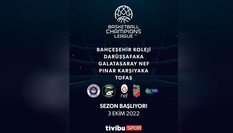 Fiba Basketbol Şampiyonlar Ligi Tivibu'da