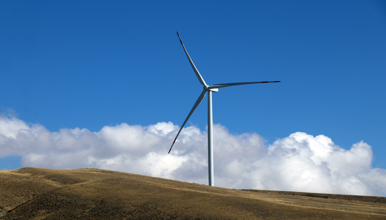 Ağrı İpek Geçidi'nde rüzgar enerjisiyle 20 megavatsaat elektrik üretiliyor