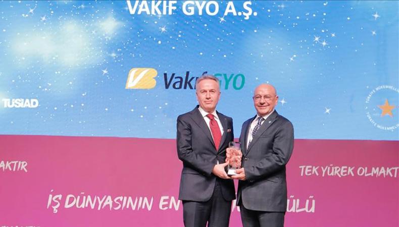 Vakıf GYO, Türkiye Mükemmellik Ödülü'nün sahibi oldu