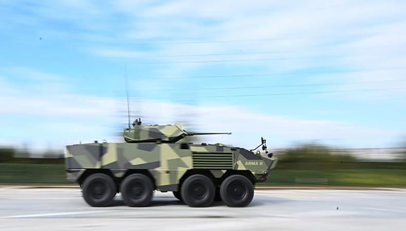 Yerli motorlu ilk 8x8 aracı Arma II, ilk kez görüntülendi