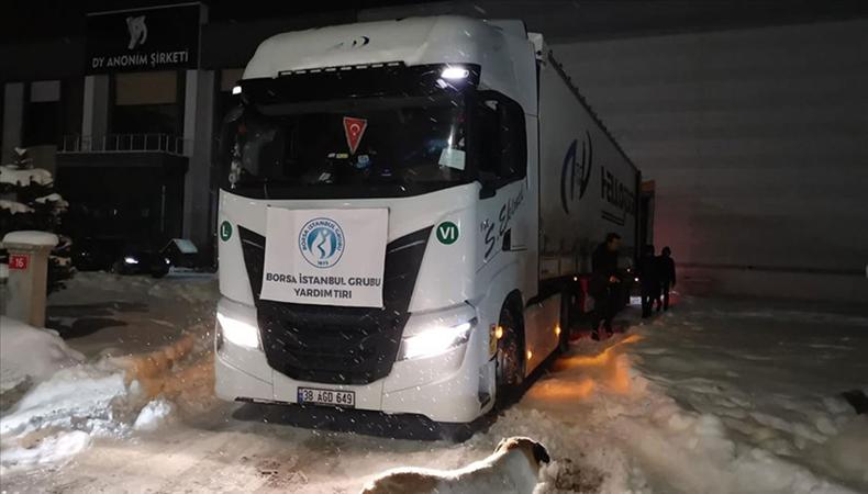 Borsa İstanbul Grubu, depremzedelere yardım ulaştırdı
