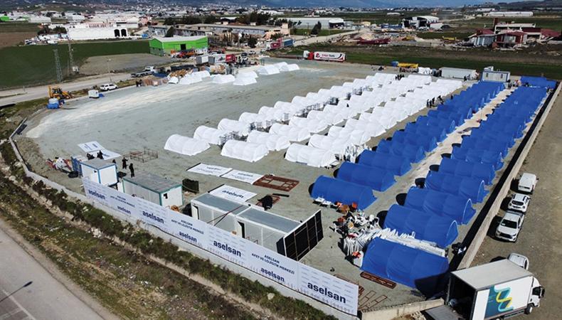 ASELSAN, Hatay'da 'Afet ve Lojistik Merkezi' kurdu
