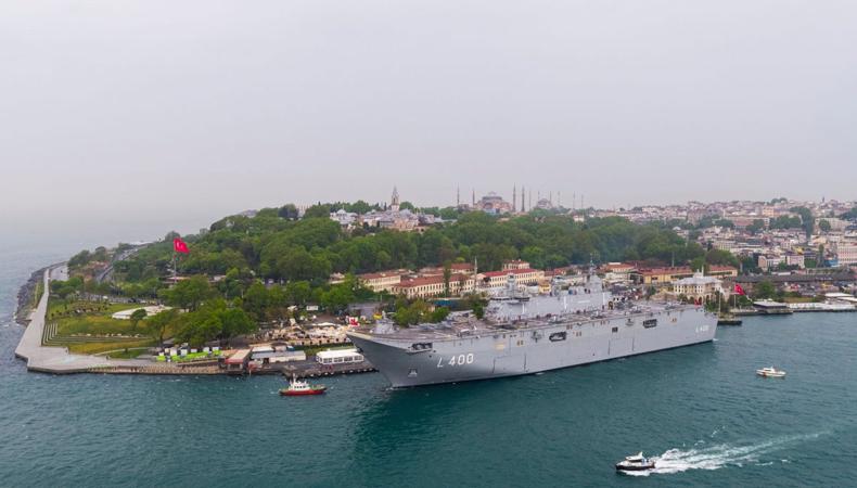 TCG Anadolu yeniden İstanbul'da: Ziyarete açılacak