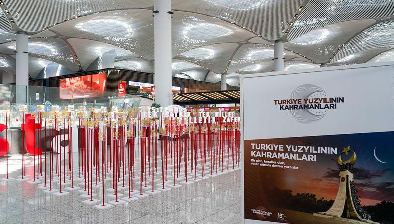 İGA İstanbul Havalimanı, 'Türkiye Yüzyılının Kahramanları' sergisine ev sahipliği yapıyor