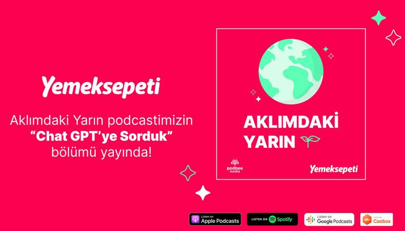 Yemeksepeti'nin podcast serisi ‘Aklımdaki Yarın'da sıra dışı bir konuk: ChatGPT
