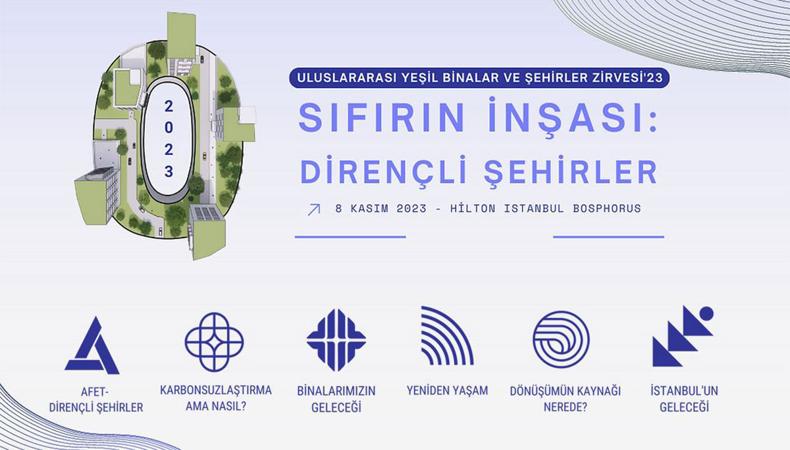 Uluslararası Yeşil Binalar Zirvesi bu yıl ‘Dirençli Şehirler' temasıyla 8 Kasım'da düzenlenecek