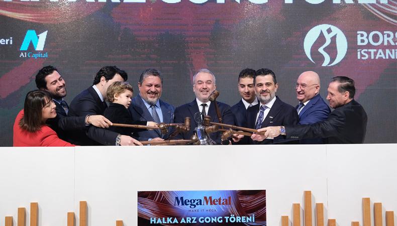 Borsa İstanbul'da gong Mega Metal için çaldı
