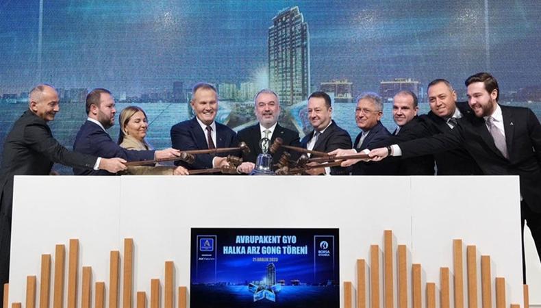 Borsa İstanbul'da gong Avrupakent GYO için çaldı