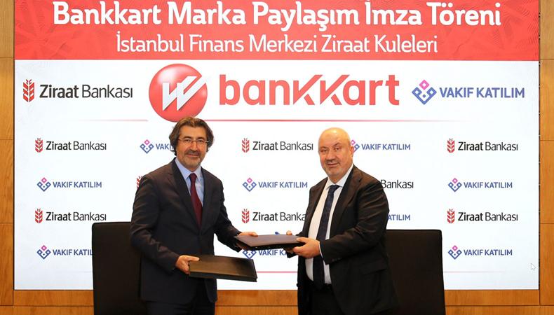 Ziraat Bankası ve Vakıf Katılım'dan BankKart marka iş birliği anlaşması