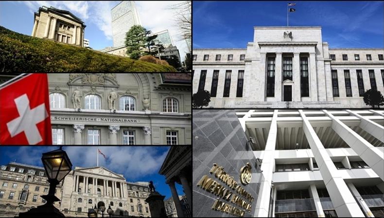 Büyük merkez bankaları yılın ilk yarısında parasal gevşemeye yöneldi